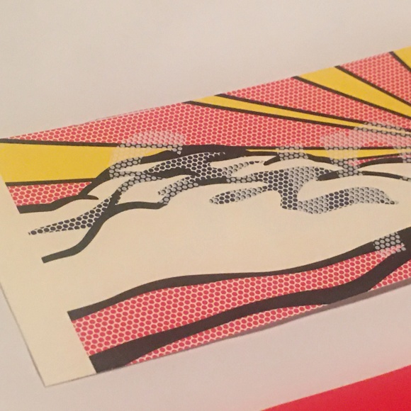 Supreme Roy Lichtenstein "Sunrise"  Box Logo Sticker - Picture 4 of 5